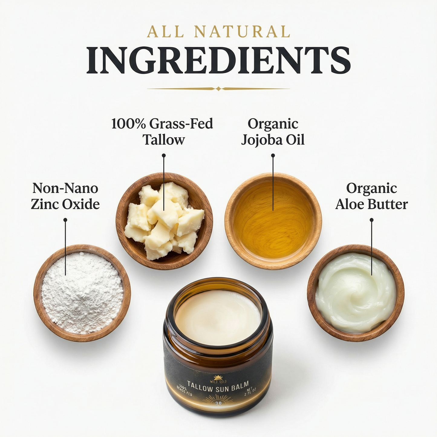 Tallow Sun Balm – Natural Mineral Sunblock