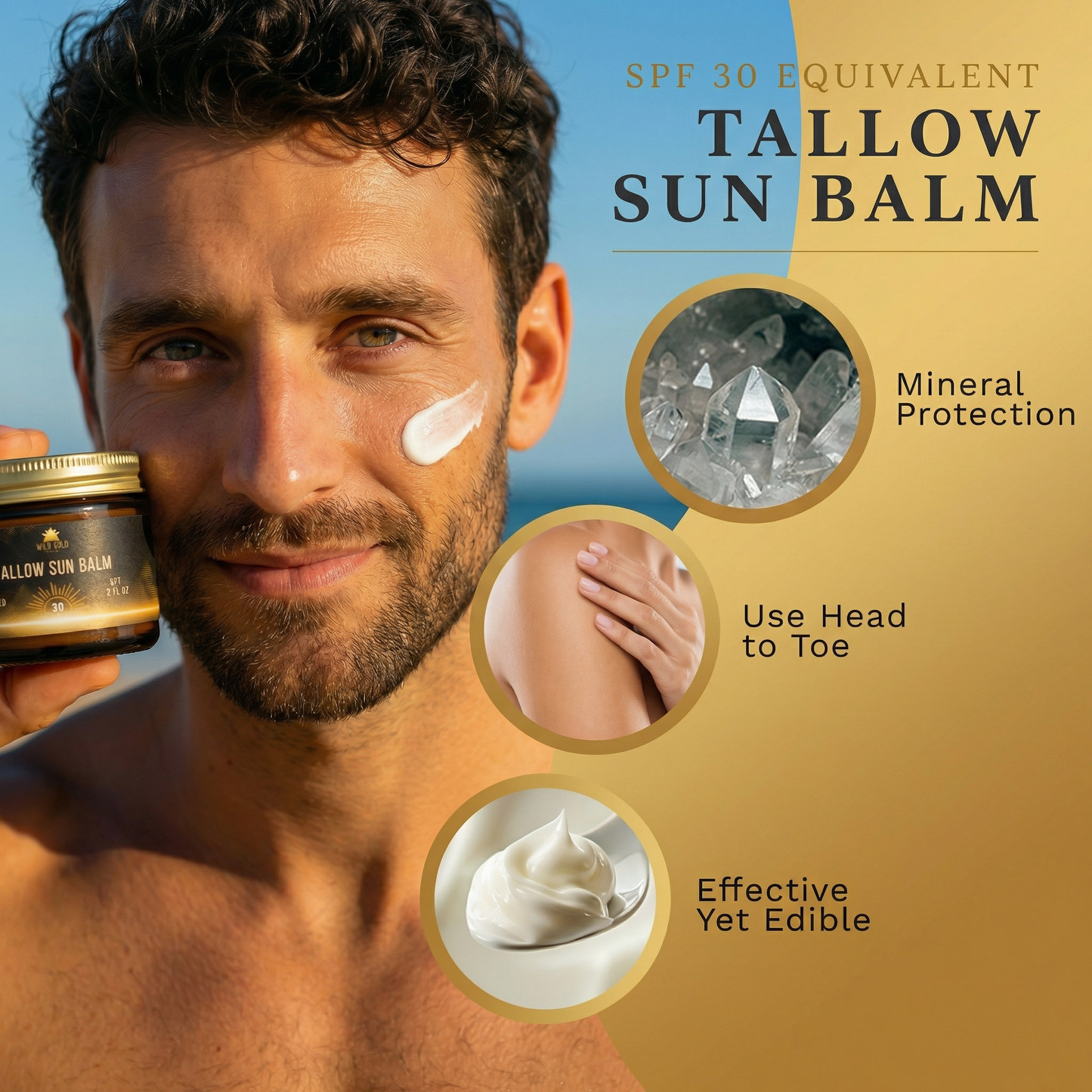 Tallow Sun Balm – Natural Mineral Sunblock